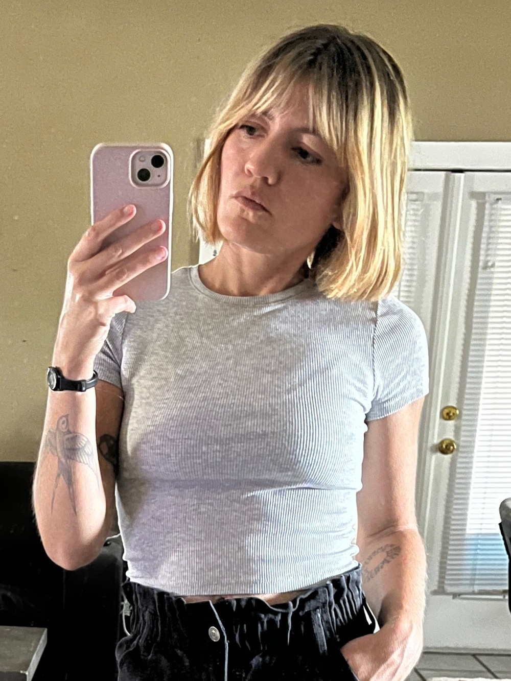 Ribbed crop top